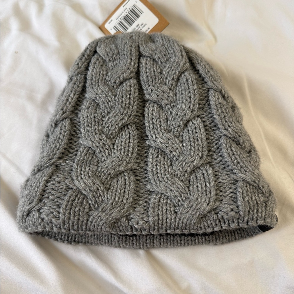 The North Face Gray Cable Knit Beanie